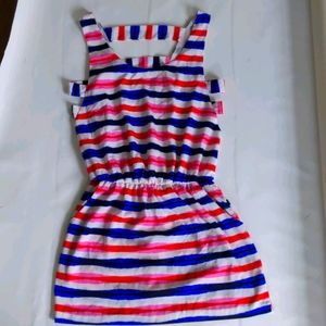 Red white and blue summer dress